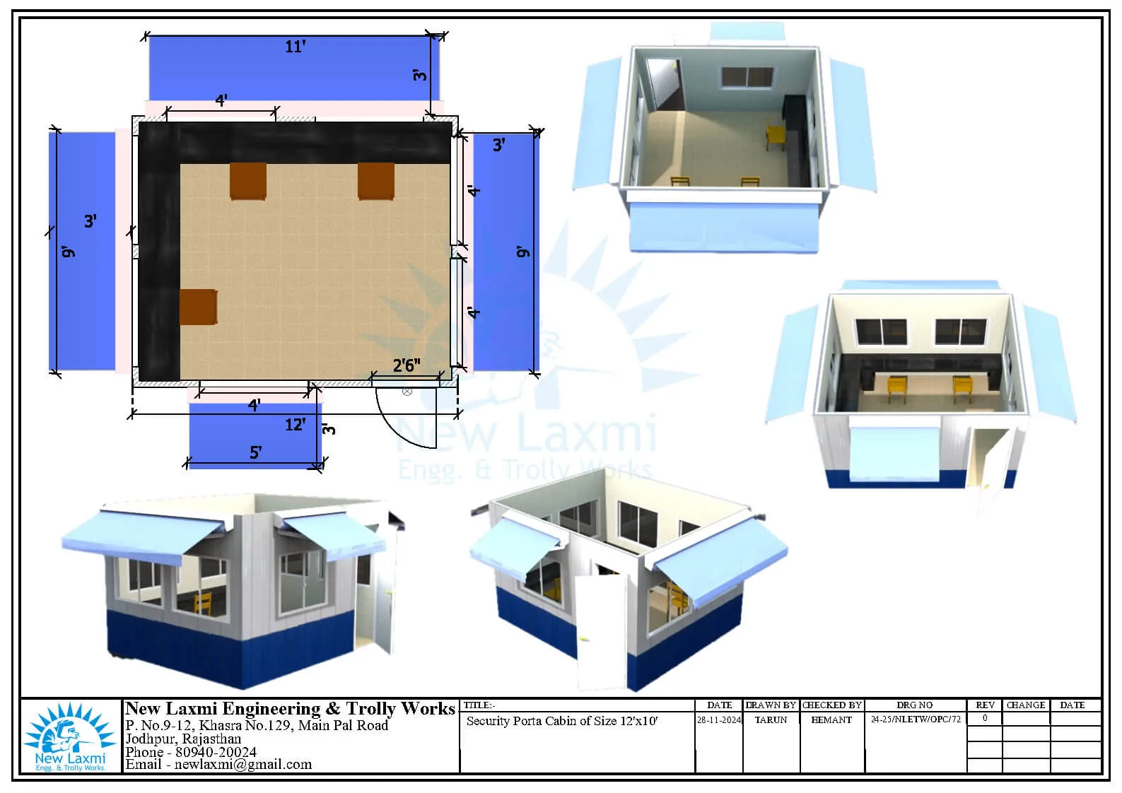 Office Cabin Layout